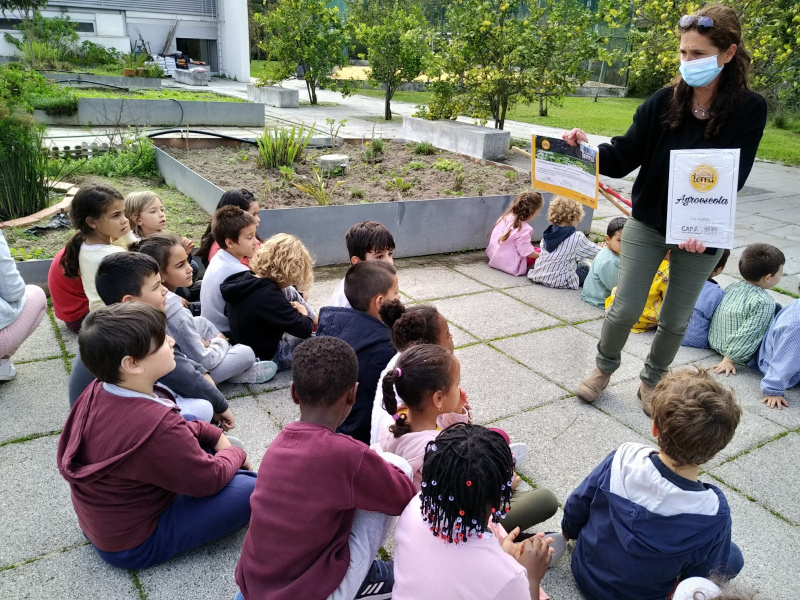 O Dia Nacional da Agricultura na Escola é uma iniciativa que a CAP e a Fórum Estudante levam a efeito desde 2017, com o apoio da Direção Geral de Educação. Este ano foi dedicado ao tema “Evolução Tecnológica da Agricultura” e, sinal dos tempos, particularmente activo nas redes sociais.

Por imposição da pandemia, o Dia Nacional decorreu num registo diferente das três edições anteriores, mas foi possível programar diversas atividades com professores e alunos quer através do material didático disponível no site da Fórum Estudante, quer cultivando pequenas hortas e jardins no espaço escolar.

O Dia da Agricultura na Escola 2020 foi também marcado pela entrega, pela primeira vez, do Selo AgroEscola aos 14 estabelecimentos de ensino que aceitaram o desafio lançado pela Fórum Estudante.

Apesar deste ano os técnicos da Confederação não terem podido “dar a aula de agricultura” que é um ponto alto desta iniciativa, foi possível a sua presença em 12 das 14 escolas premiadas, para fazerem a entrega em mão do Diploma e do Selo AgroEscola em acrílico. A Fórum Estudante fez entregou o galardão nas escolas algarvias de Olhão e Loulé.

O Selo AgroEscola distinguiu os seguintes Estabelecimentos de Ensino:

Agrupamento de Escolas de Arganil, distrito Coimbra

Agrupamento de Escolas de Mira, distrito de Aveiro

Agrupamento de Escolas Dr. Francisco Fernando Lopes, concelho de Olhão, distrito de Faro

Agrupamento de Escolas Emídio Garcia, distrito de Bragança

Agrupamento Vertical de Colos, concelho de Odemira, distrito de Beja

Centro Escolar de Chainça, concelho de Abrantes, distrito de Santarém

Complexo Escolar do Furadouro/Agrupamento de Escolas de Óbidos, distrito de Leiria

Escola EB 2,3 Padre João Coelho Cabanita, concelho de Loulé, distrito de Faro

Escola Básica Cremilde Castro e Norvinda Silva, concelho de Almada, distrito de Setúbal

Escola Básica de Santo Onofre, concelho de Caldas da Rainha, distrito de Leiria

Escola básica e Secundária de Carcavelos, concelho de Cascais, distrito de Lisboa

Escola Profissional de Ciências Geográficas, distrito de Lisboa

Escola Secundária de Camarate, concelho de Loures, distrito de Lisboa

Escola Secundária da Amora, concelho do Seixal, distrito de Setúbal.